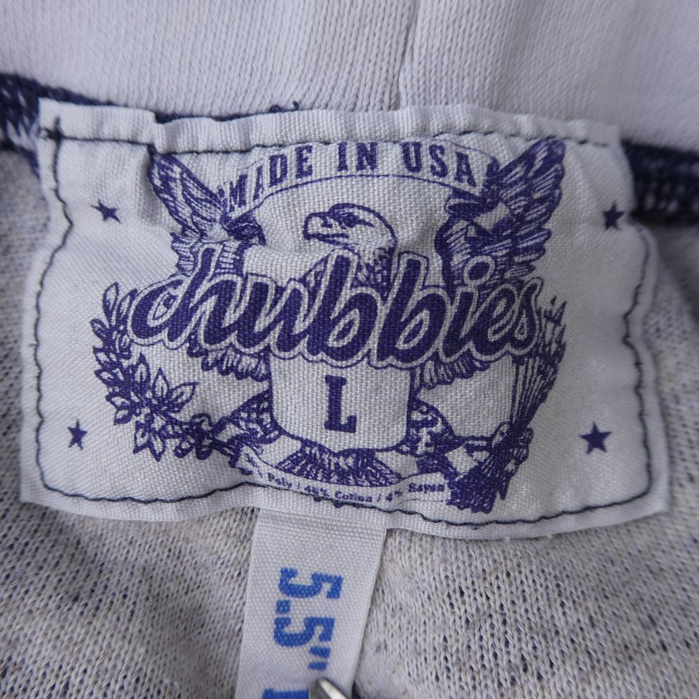 Chubbies Terrycloth Shorts Navy Blue White Stripe Pockets Comfy USA L Large - Picture 5 of 5